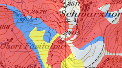 Carte synoptique des dangers d'avalanche