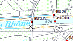 Aperçu de Ouvrages d'art sur les routes cantonales