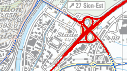 Axes des routes nationales